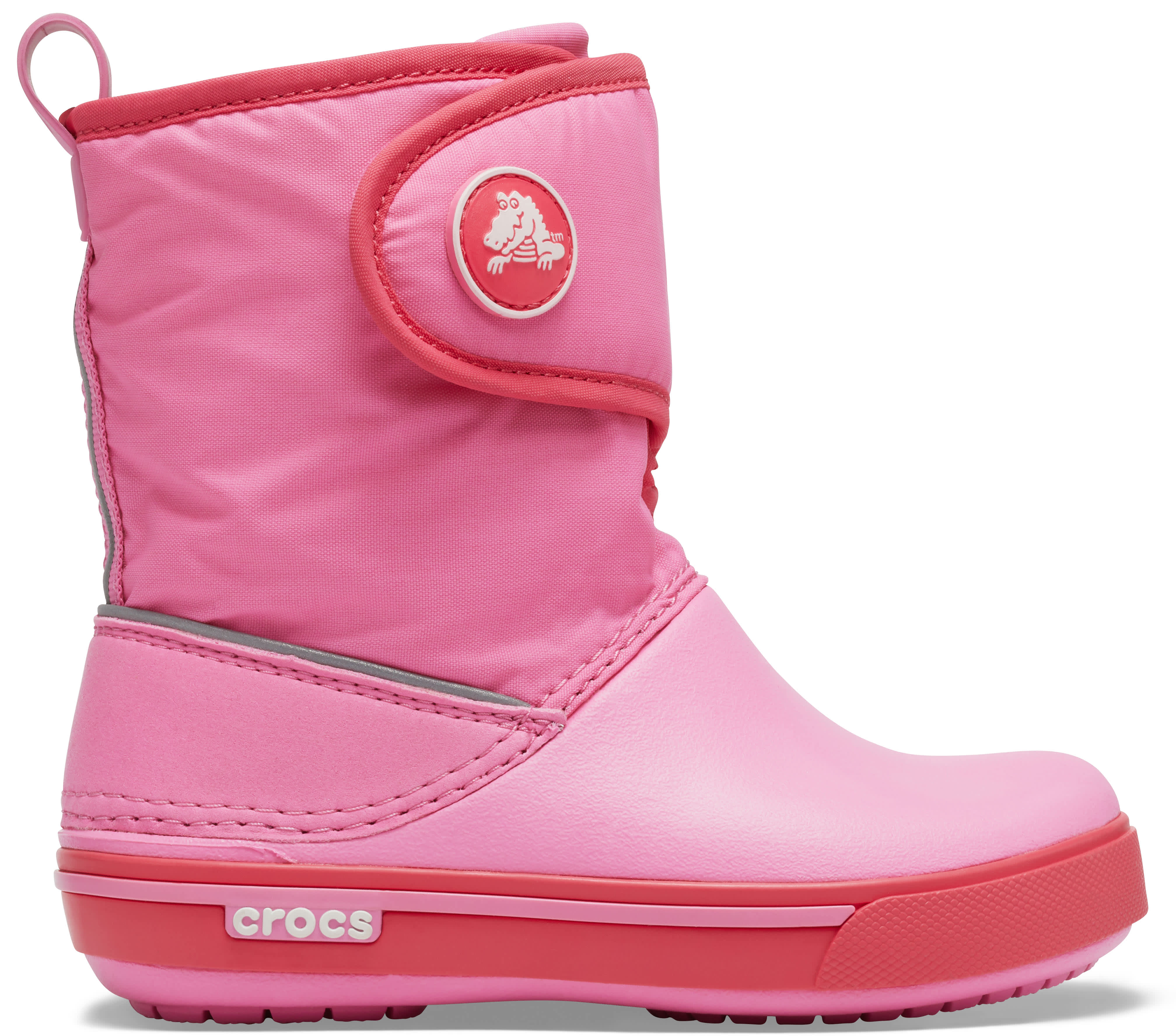 Crocs | Kids | Crocband II.5 Gust Boot | Boots | Pink Lemonade / Poppy | C10