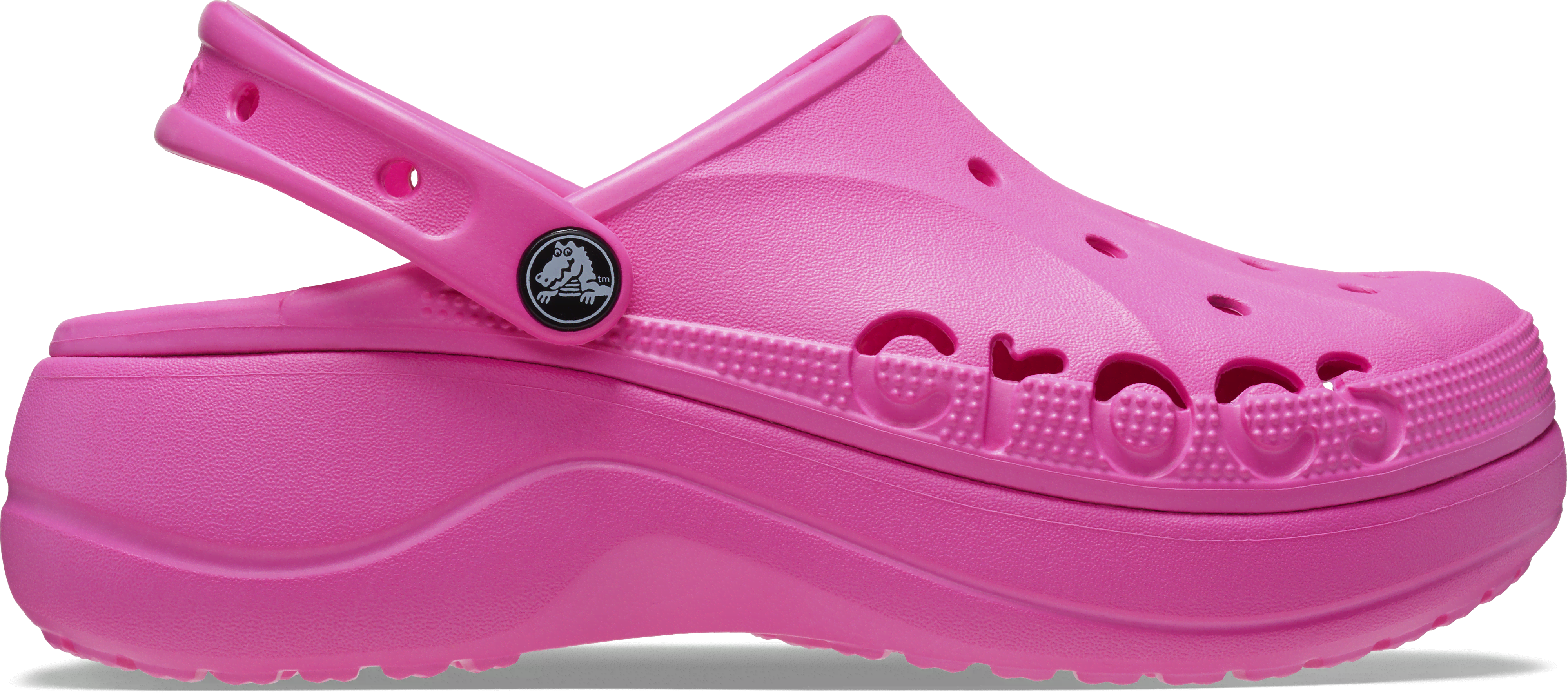 Crocs | Women | Baya Platform | Clogs | Electric Pink | 4