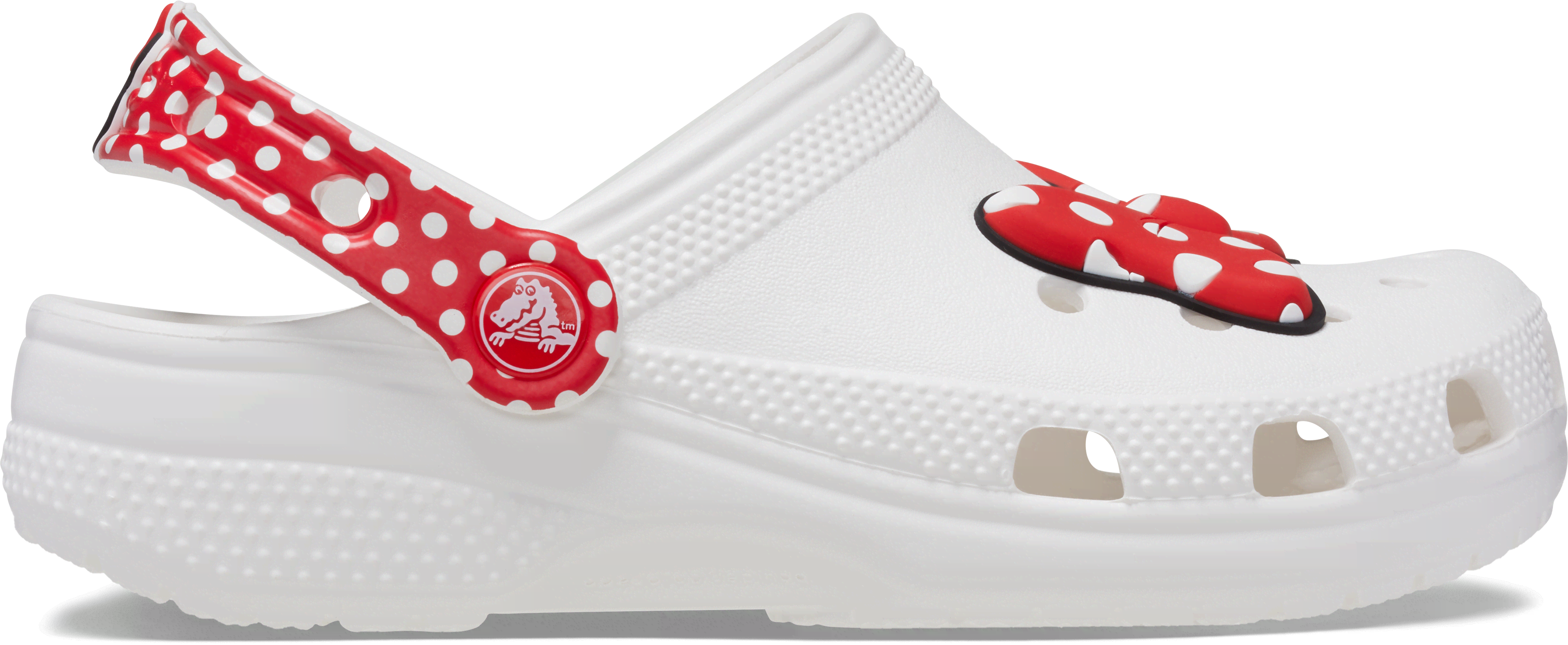 Crocs | Kids | Disney Minnie Mouse Classic | Clogs | White / Red | J4