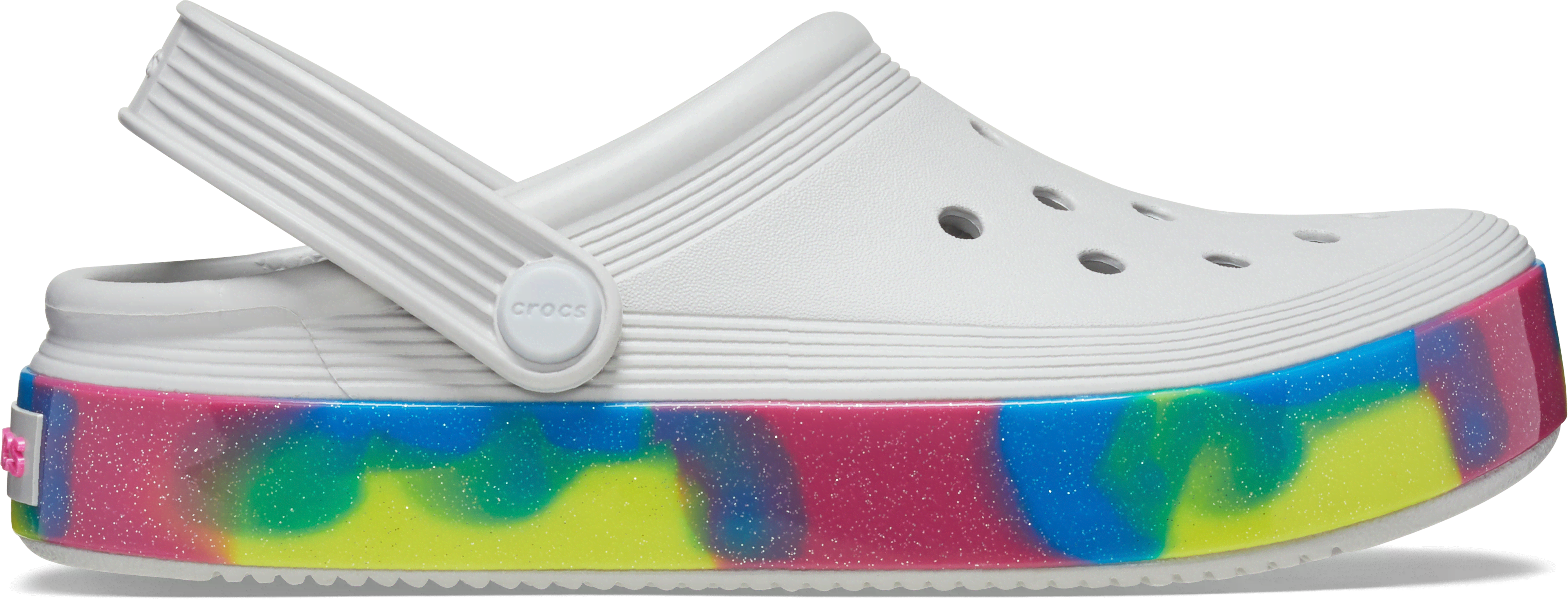 Crocs | Kids | Toddler Off Court Glitter Band | Clogs | Atmosphere / Multi | C8