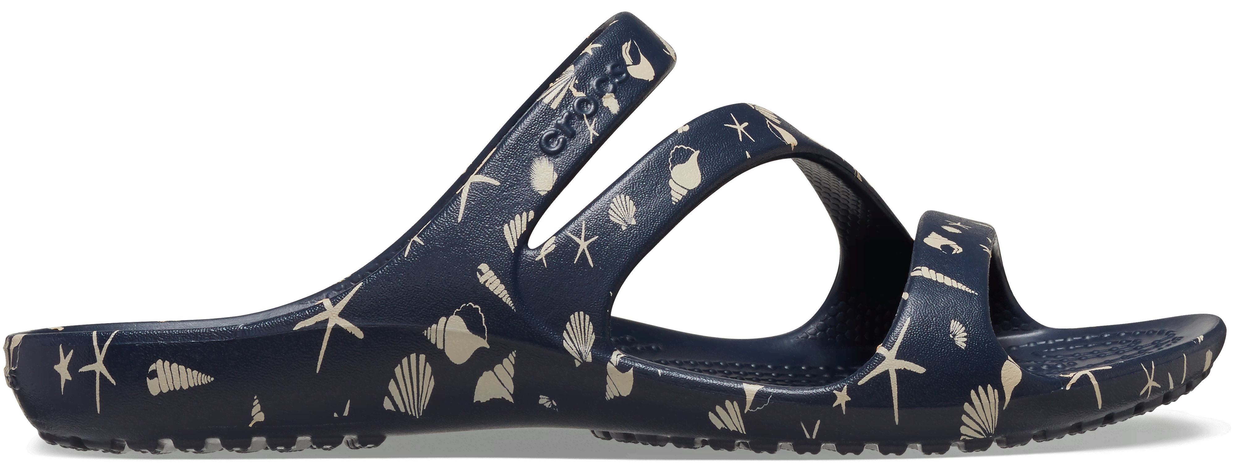 Crocs | Women | Kadee II Shells Print | Sandals | Navy | 6