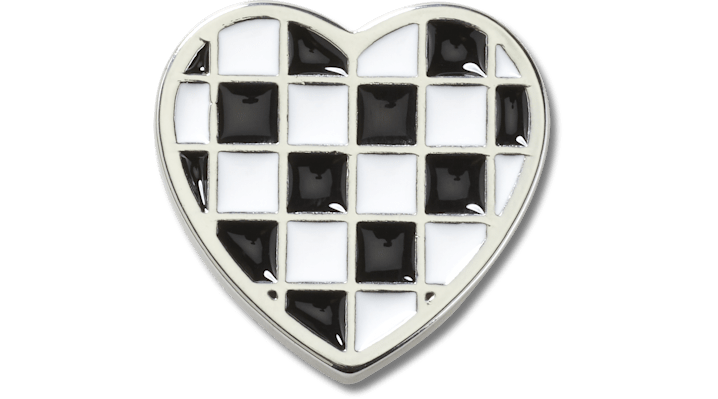 

Silver Checkerboard Heart