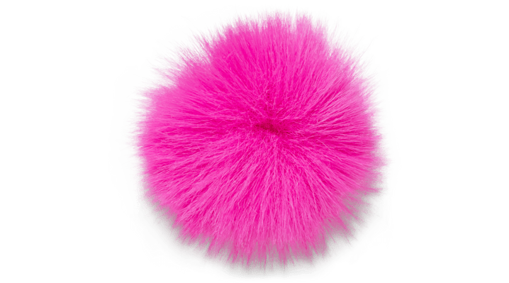 

Neon Mini Pink Puff Ball
