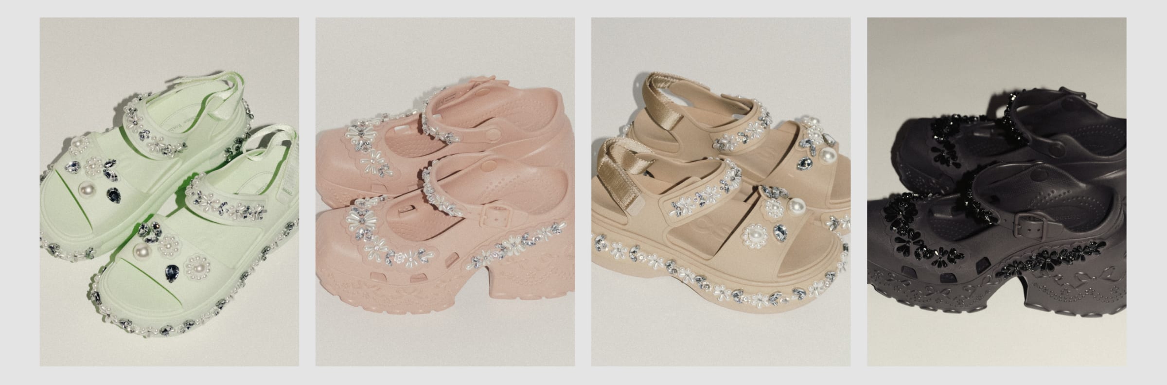 Assorted Simone Rocha x Crocs collabs