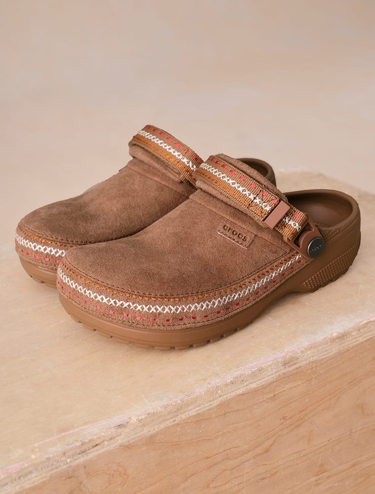 Crocs Vegan Suede Clogs