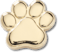 Gold Dog Paw