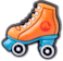 Orange Roller Skate