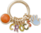 Crafted Crocs Ring Keychain