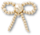 Gold Beaded Bow