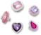 Sandal C Charms Multi Gems 5 Pack