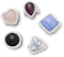 Sandal C Charms Gem Shapes 5 Pack