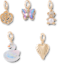 Gold Dainty Feminie Shoe Charm 5 Pack