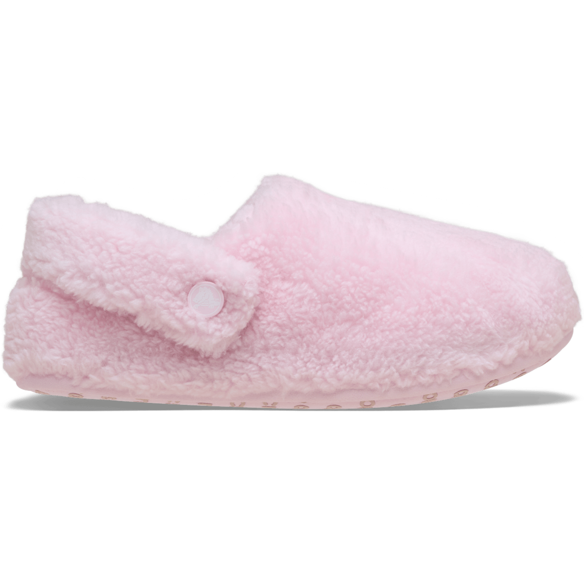 Pink Crocs Classic Cozzzy Slipper with all-over faux shearling lining