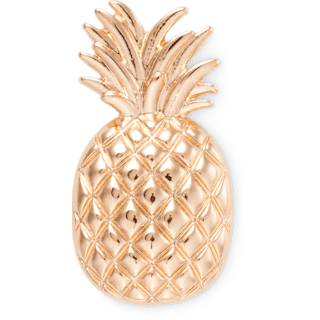 Gold Pineapple - charm view - Jibbitz