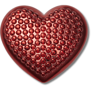 Bling Heart - charm view - Jibbitz