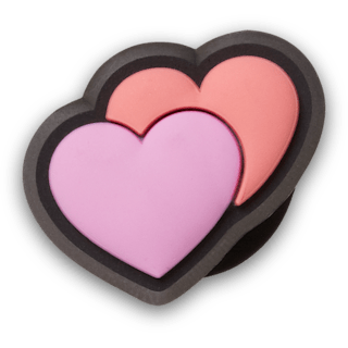 Tiny Double Heart - charm view - Jibbitz