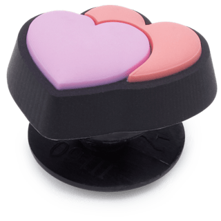 Tiny Double Heart - charms on shoes - Jibbitz