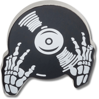 Skeleton Record - charm view - Jibbitz