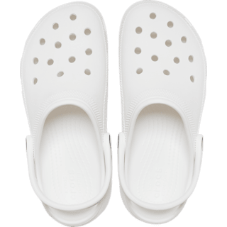 White Women's Classic Platform Clog - Top - Crocs