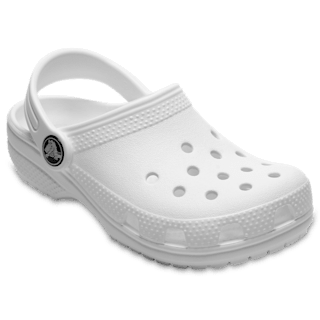 White Kids' Classic Clog - Angle - Crocs
