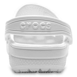 White Kids' Classic Clog - Back - Crocs