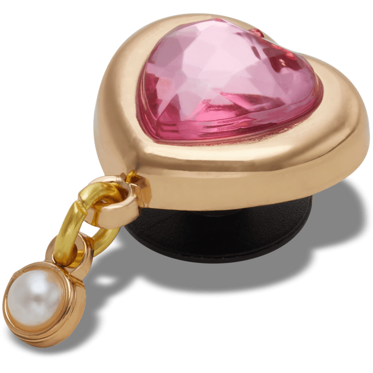 Gold Heart Gem with Pearl