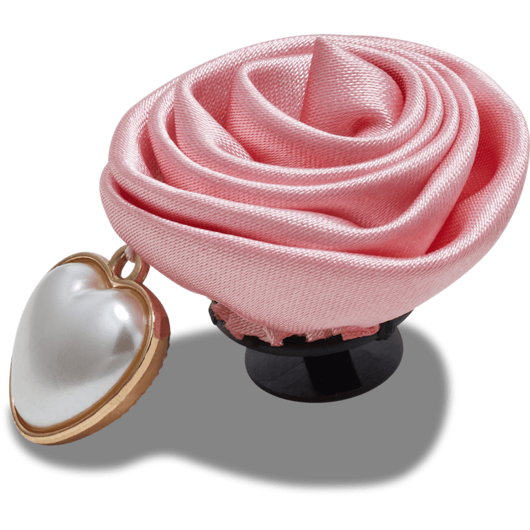 Pink Rose with Pearl Drop