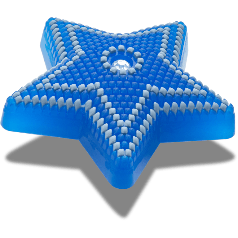 Lights Up Blue Star With Gem