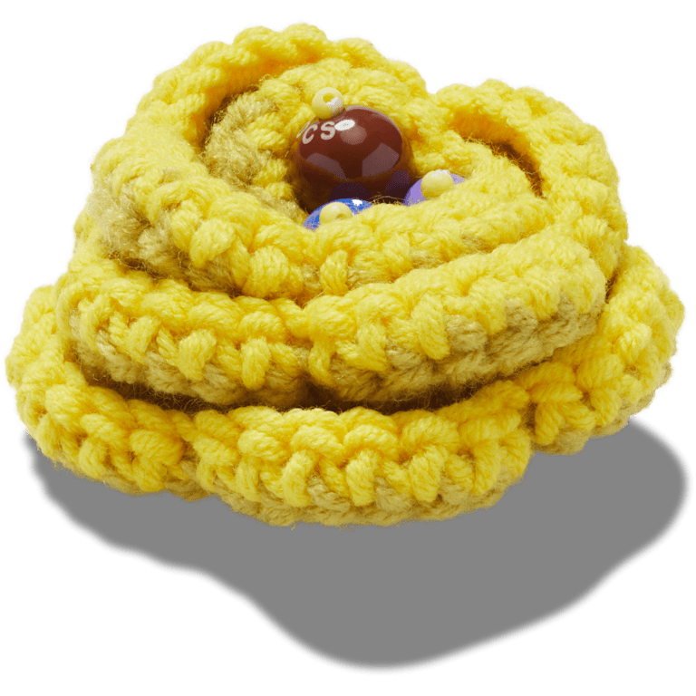 Yellow Crochet Floral