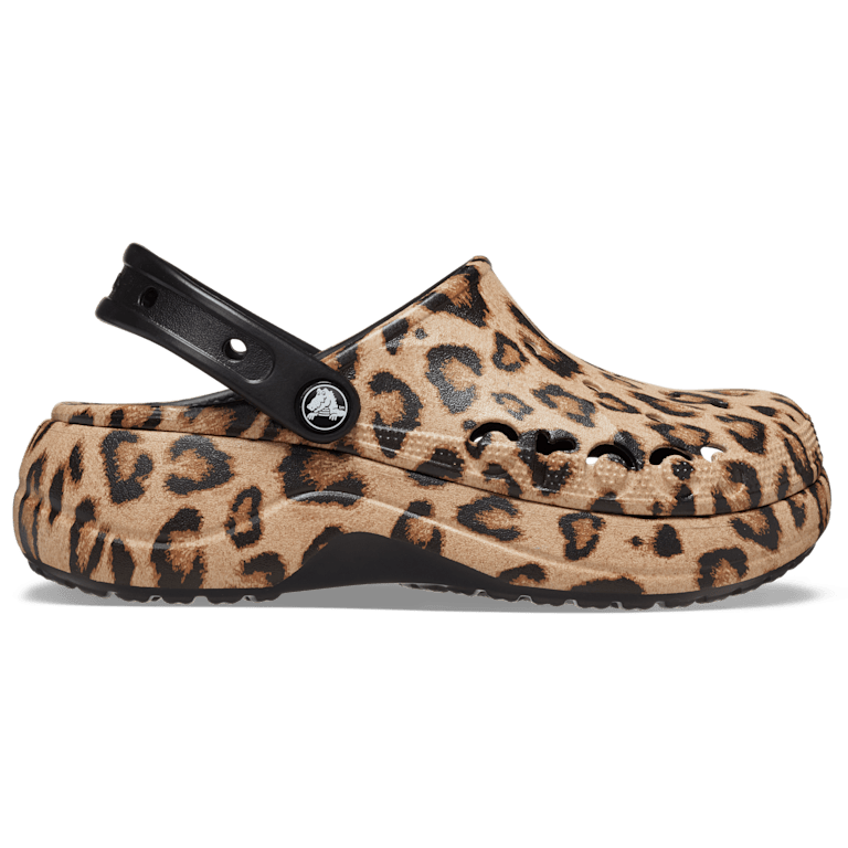 Baya Platform Animal Print Clog Crocs