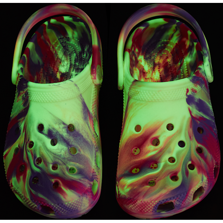 Kids' Classic Glow-in-the-Dark Marbled Clog