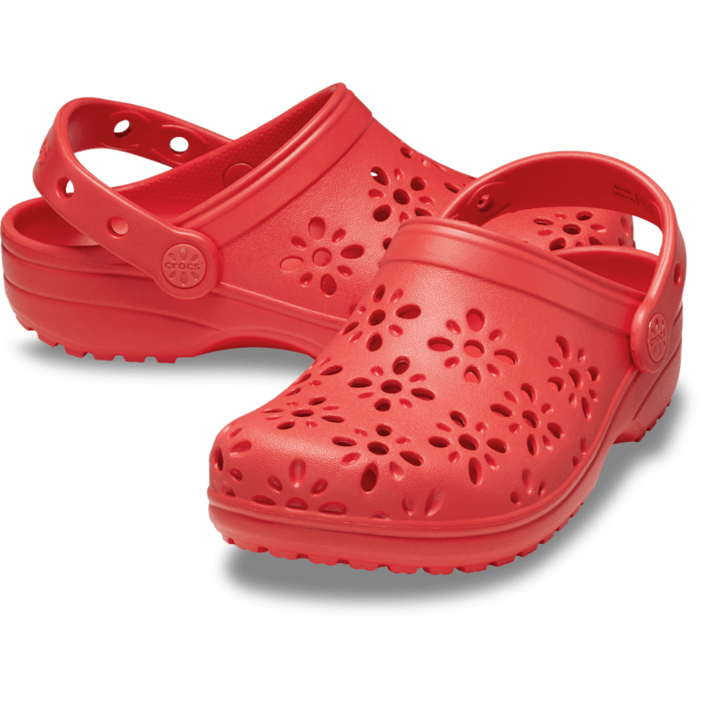 Kids' Classic Floral Cut-Out Clog