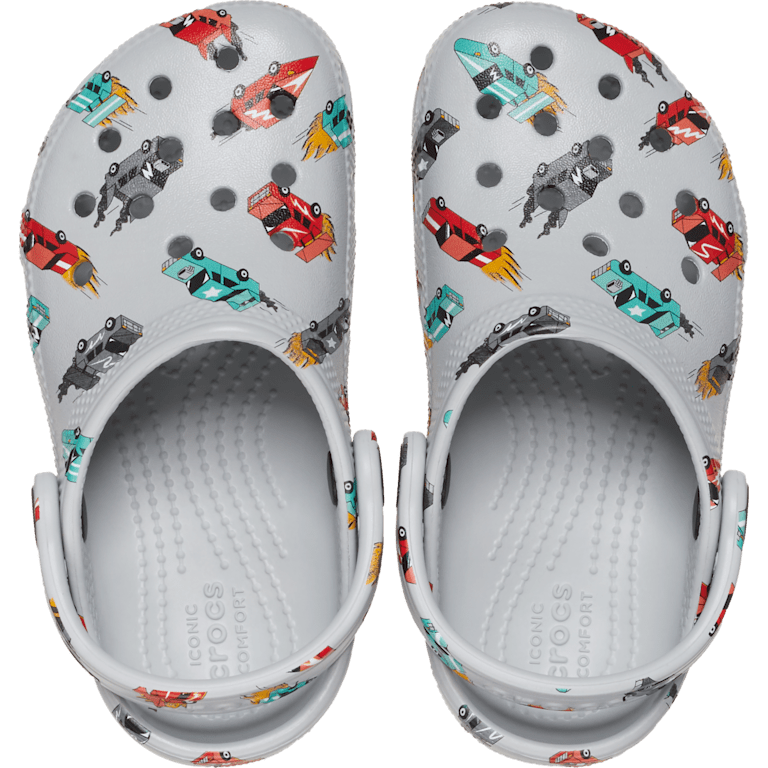Toddler Classic Race Cars Graphic Clog