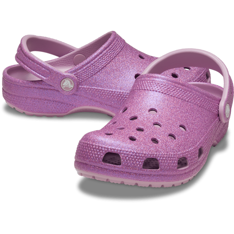 cave crocs shoes holographic crocs Classic Iridescent Glitter Clog Crocs