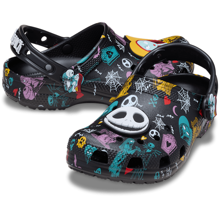 Kids' Disney Tim Burton's The Nightmare Before Christmas Jack and Sally Classic Clog