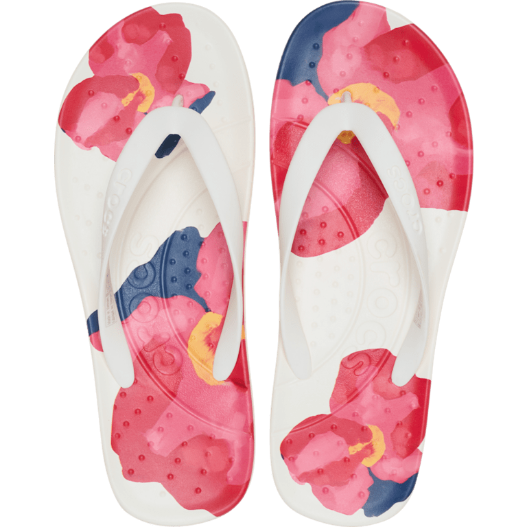 Crocs Painted Floral Flip