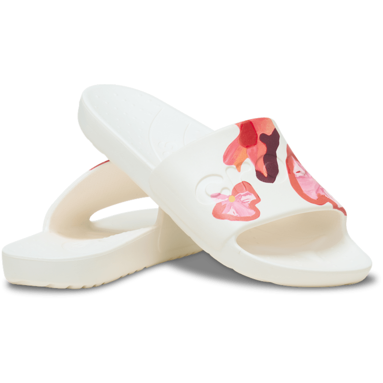 Crocs Painted Floral Slide