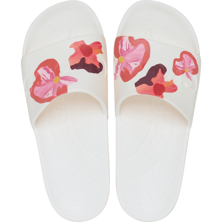 Crocs Painted Floral Slide