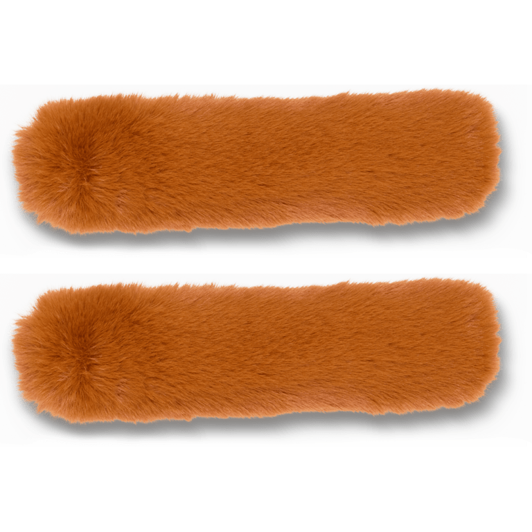 Faux Fur Backstrap Cover Scrunchie 2 Pack