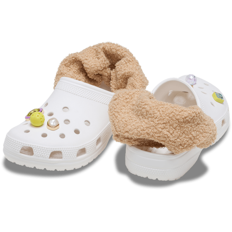 Teddy Faux Fur Back Strap Scrunchie