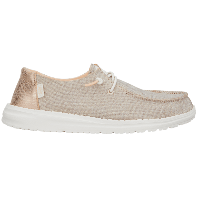 Grey Metallic Sparkle Hey Dude Wendy Youth Wendy Metallic Sparkle