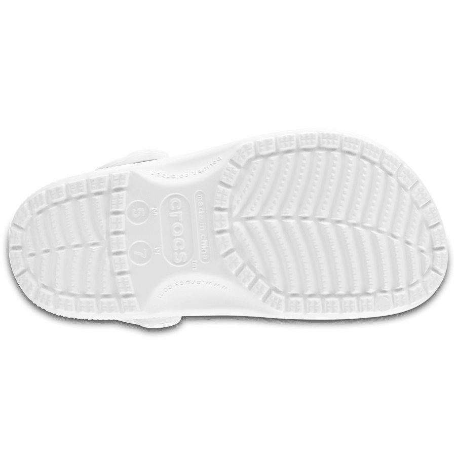 White Classic Clog - Bottom - Crocs