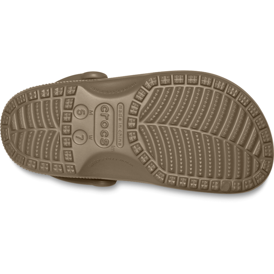 Khaki Classic Clog - Bottom - Crocs