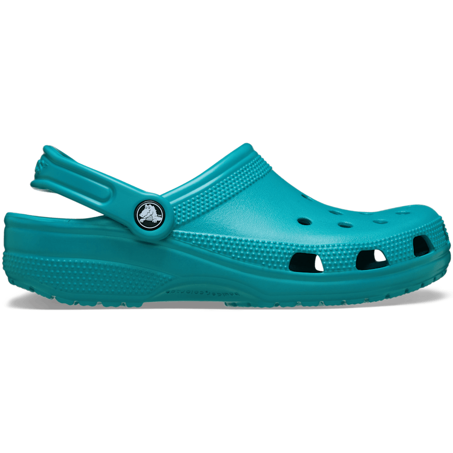 Turbo Teal Classic Clog - Seitenansicht - Crocs