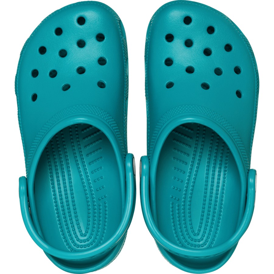 Turbo Teal Classic Clog - Draufsicht - Crocs