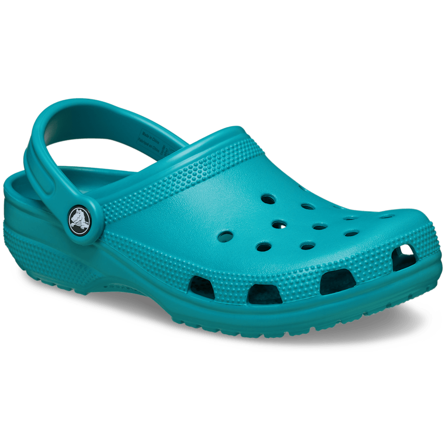 Turbo Teal Classic Clog - Schrägsicht - Crocs