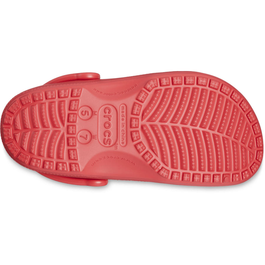 Varsity Red Classic Clog - Bottom - Crocs