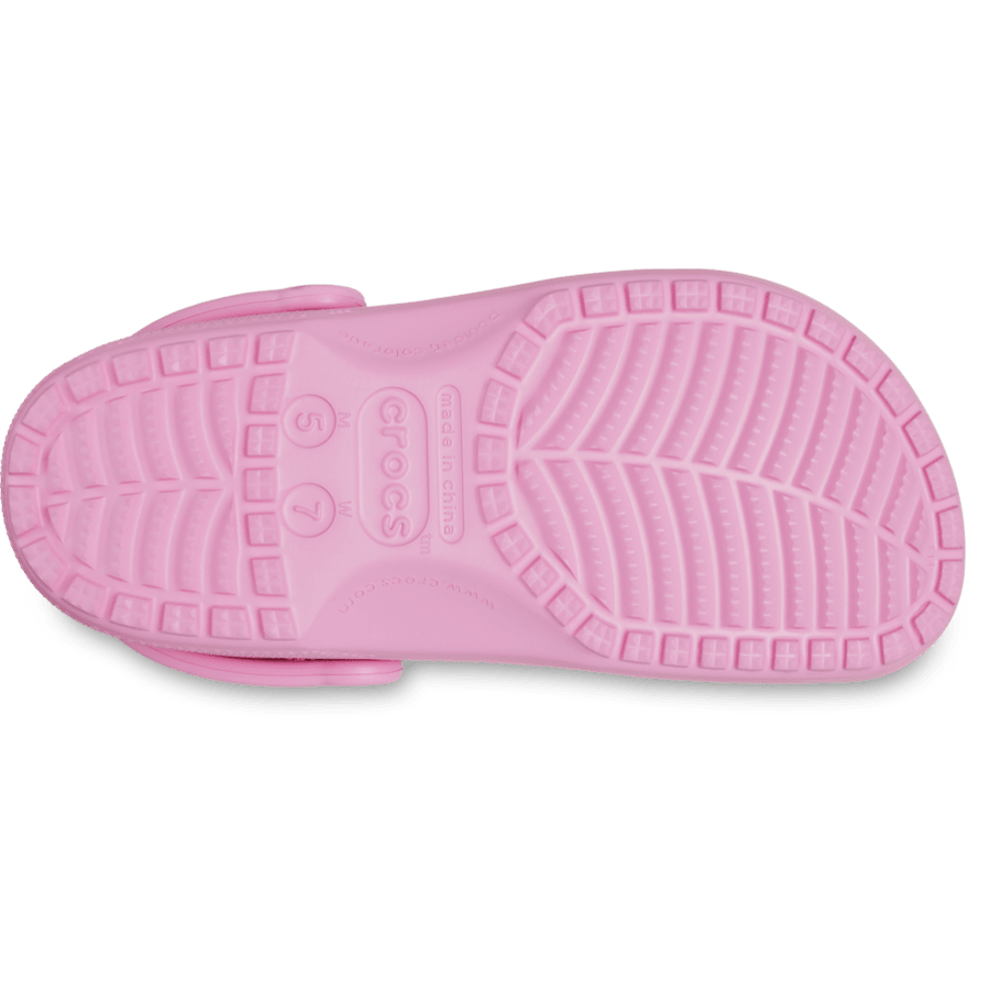 Pink Tweed Classic Clog - Bottom - Crocs