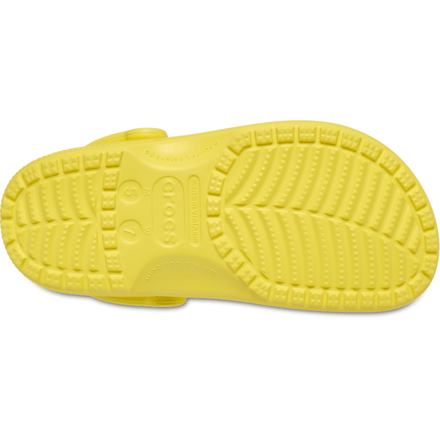 Cyber Yellow Classic Clog - Bottom - Crocs
