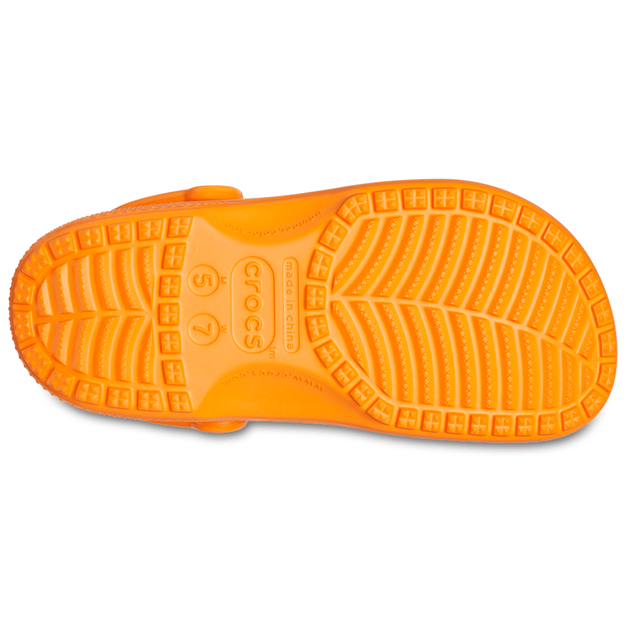 Orange Zing Classic Clog - Bottom - Crocs